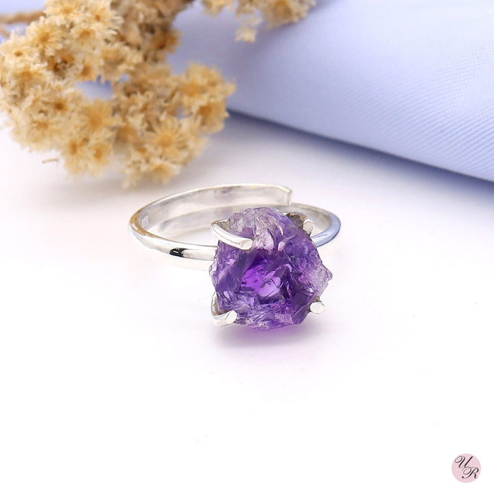 Amethyst Rough Ring