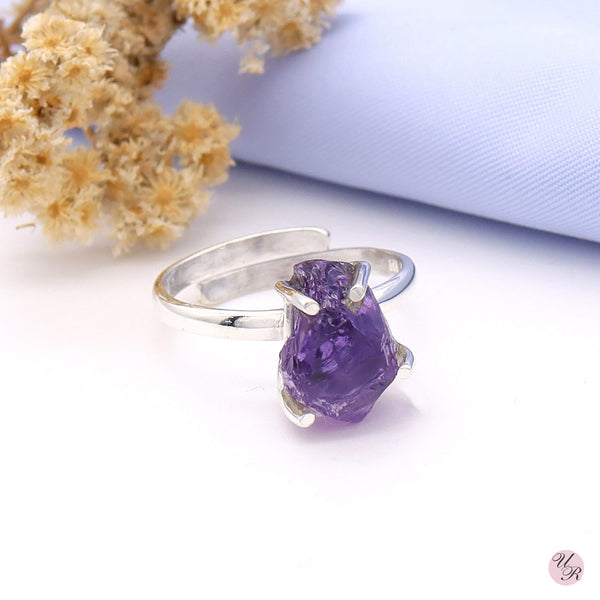 Amethyst Rough Ring