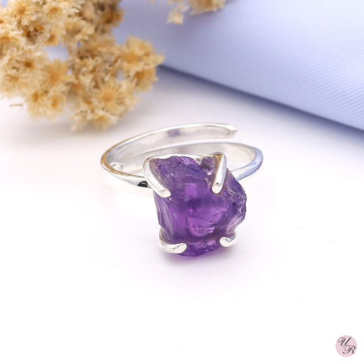 Amethyst Rough Ring 