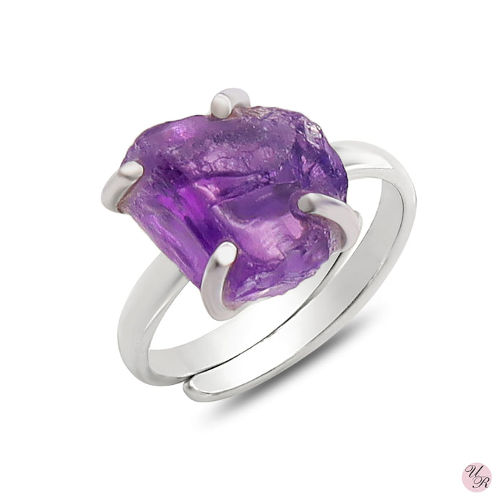 Amethyst Rough Ring 