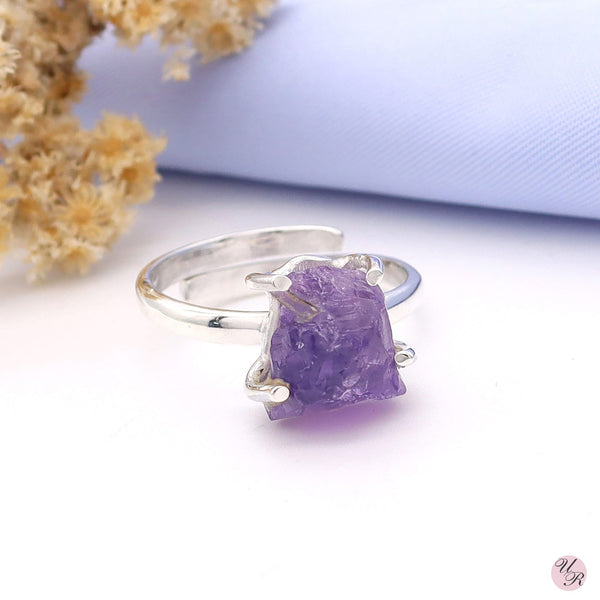 Amethyst Rough Ring 