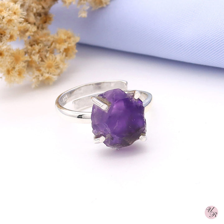 Amethyst Rough Ring 