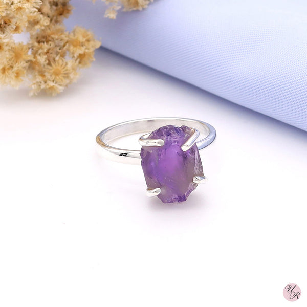 Amethyst Rough Ring