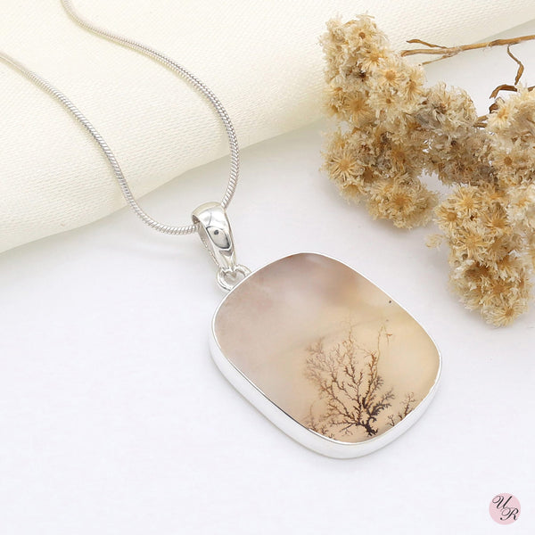 Scenic Agate Pendant Without Chain