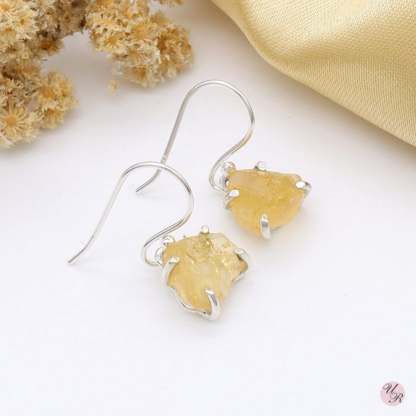 Citrine Rough Earring