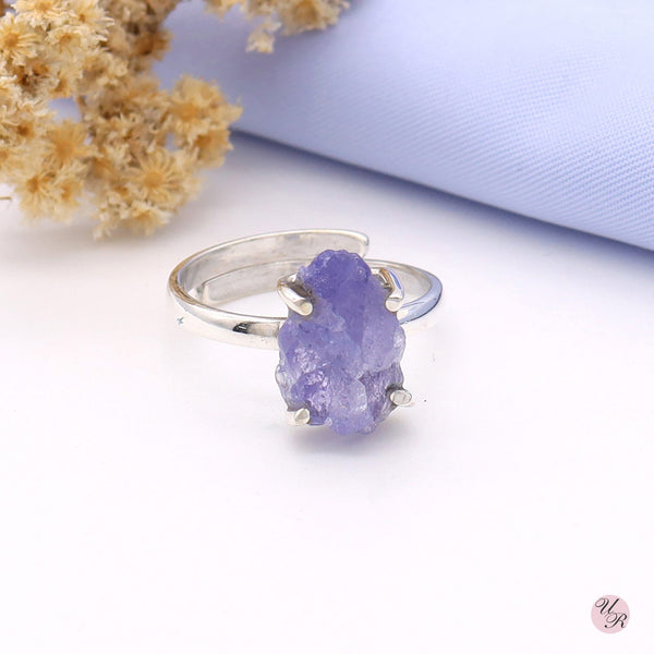 Tanzanite Rough Ring (Adj.)