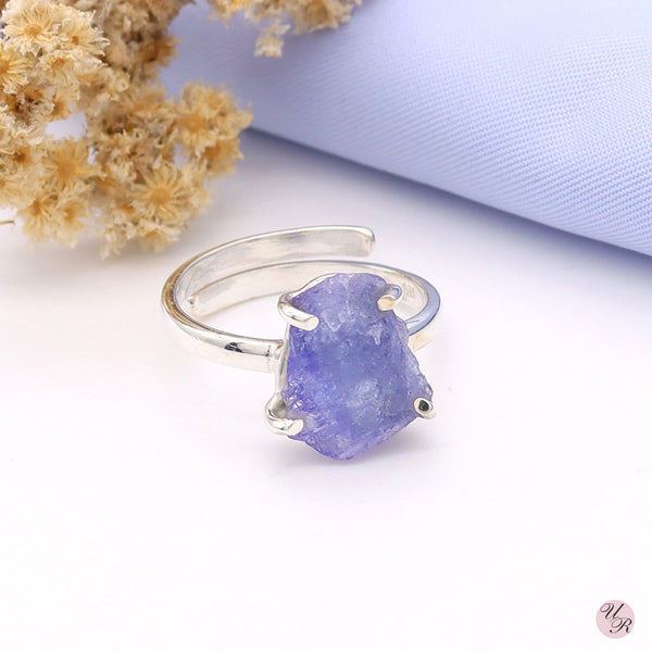 Tanzanite Rough Ring (Adj.)