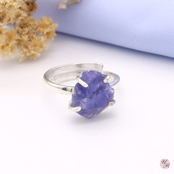 Tanzanite Rough Ring (Adj.)