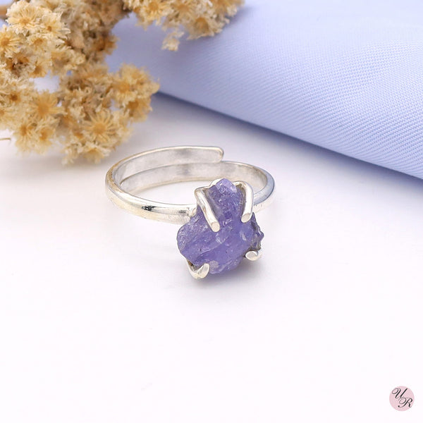 Tanzanite Rough Ring (Adj.)