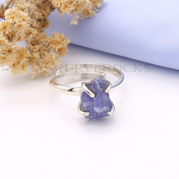 Tanzanite Rough Ring (Adj.)