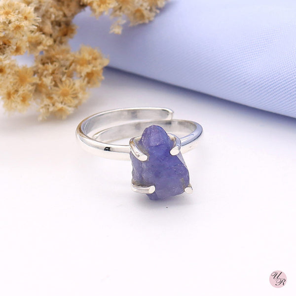 Tanzanite Rough Ring (Adj.)