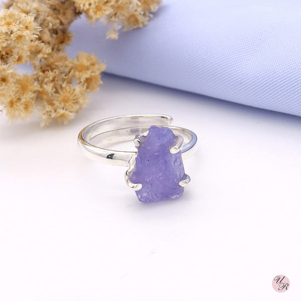 Tanzanite Rough Ring (Adj.)