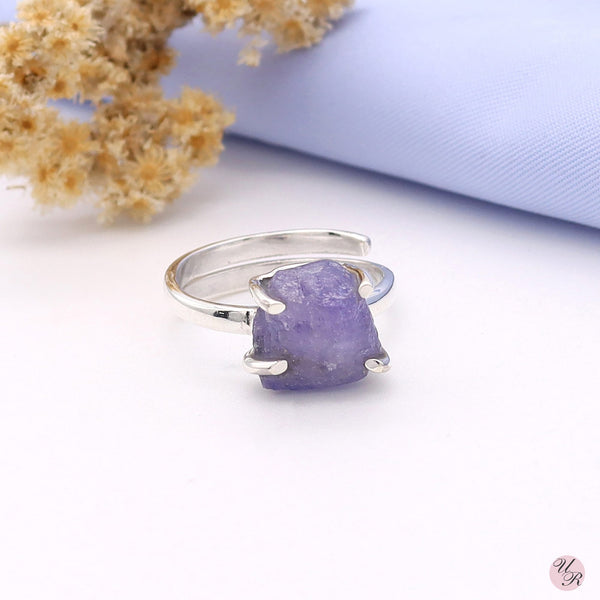 Tanzanite Rough Ring (Adj.)