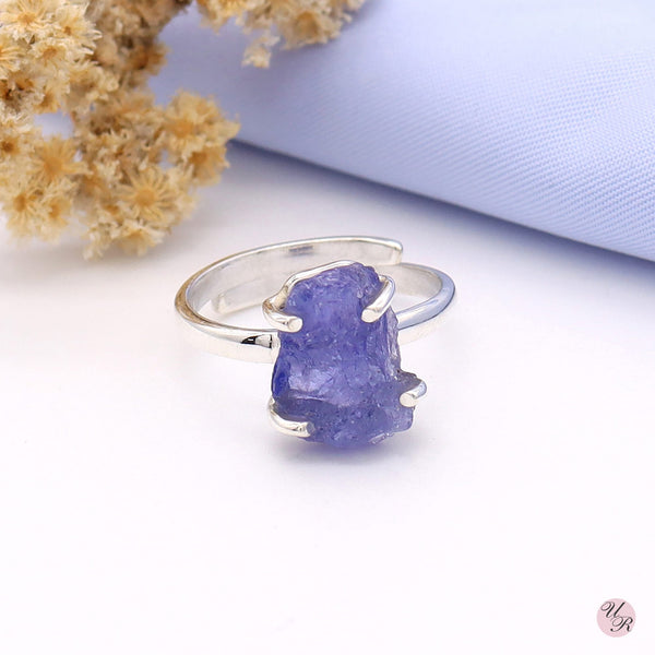 Tanzanite Rough Ring (Adj.)