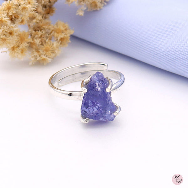 Tanzanite Rough Ring (Adj.)