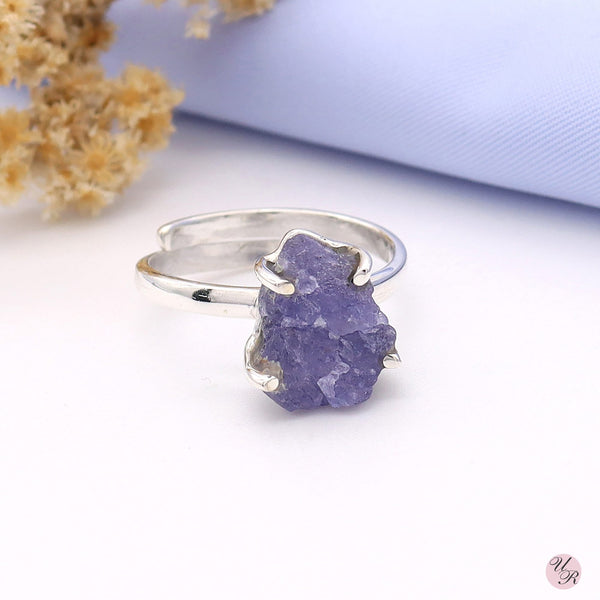 Tanzanite Rough Ring (Adj.)