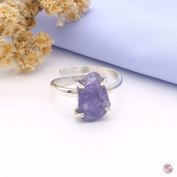 Tanzanite Rough Ring (Adj.)