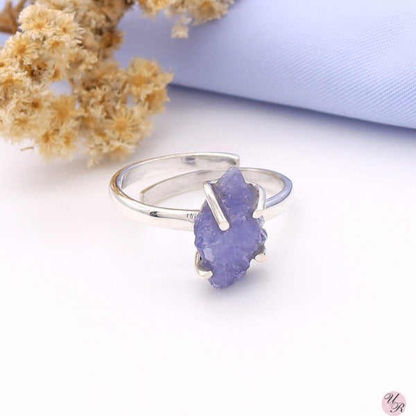 Tanzanite Rough Ring (Adj.)