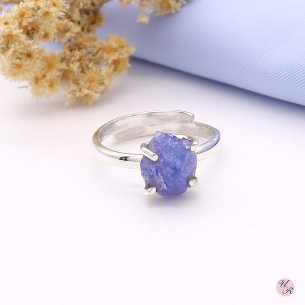 Tanzanite Rough Ring (Adj.)