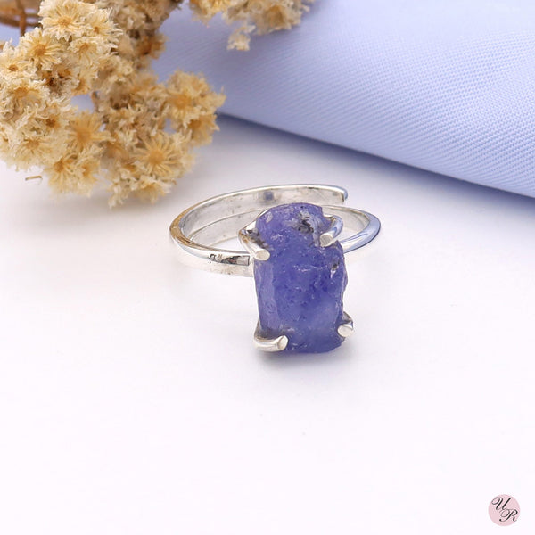 Tanzanite Rough Ring (Adj.)