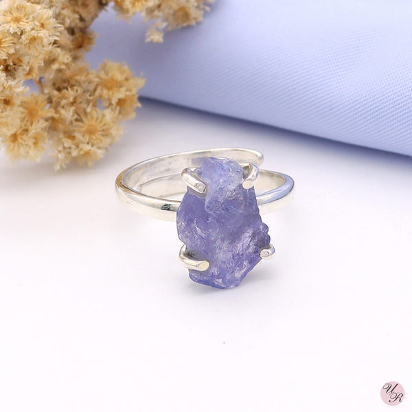 Tanzanite Rough Ring (Adj.)