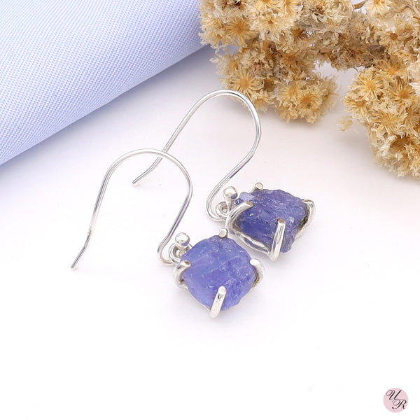 Tanzanite Rough Earring