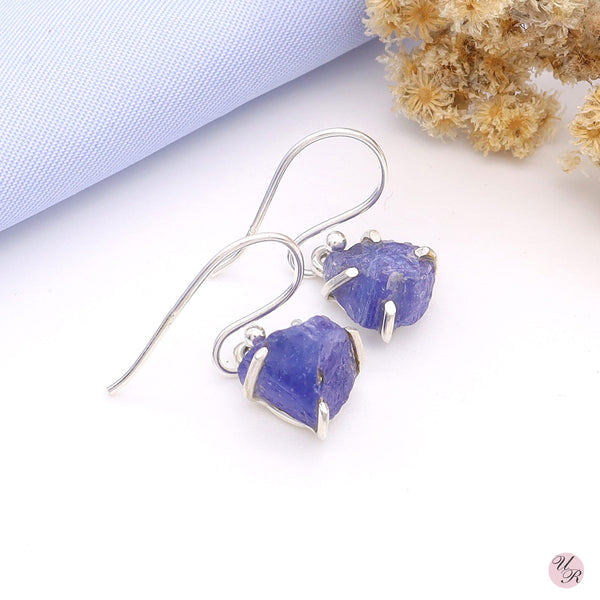 Tanzanite Rough Earring