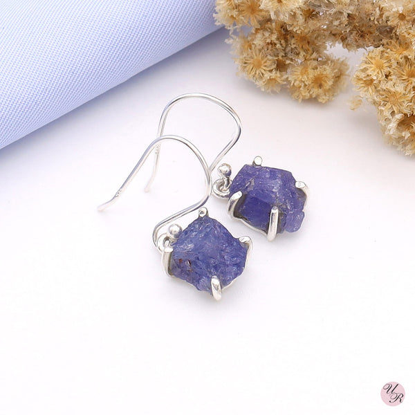 Tanzanite Rough Earring