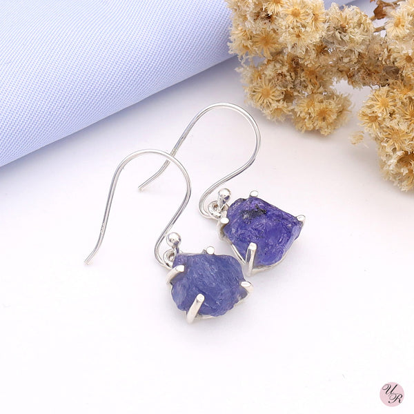 Tanzanite Rough Earring