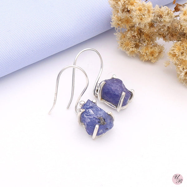 Tanzanite Rough Earring