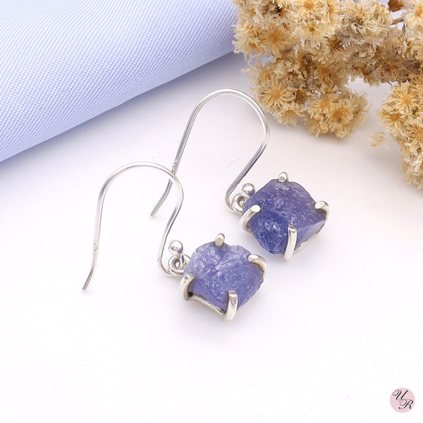 Tanzanite Rough Earring