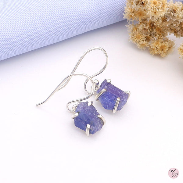 Tanzanite Rough Earring