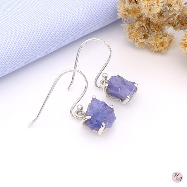 Tanzanite Rough Earring