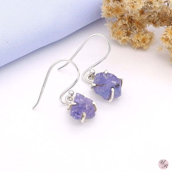 Tanzanite Rough Earring