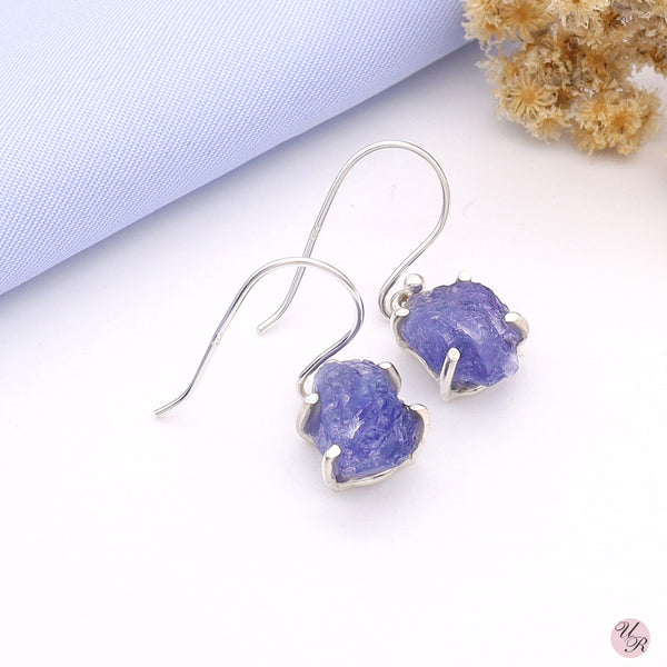 Tanzanite Rough Earring