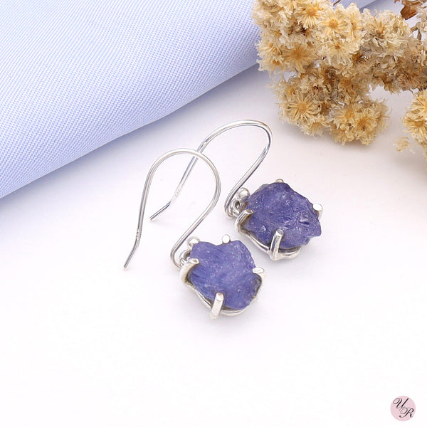 Tanzanite Rough Earring