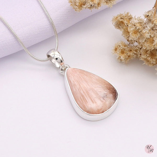 Pink Scholarsite Pendant Without Chain