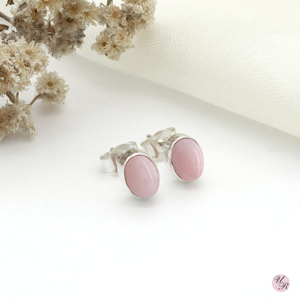 Pink Opal Stud