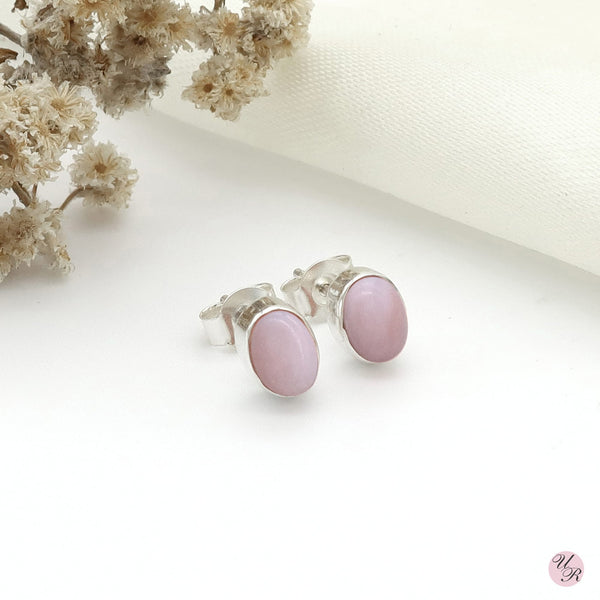 Pink Opal Stud