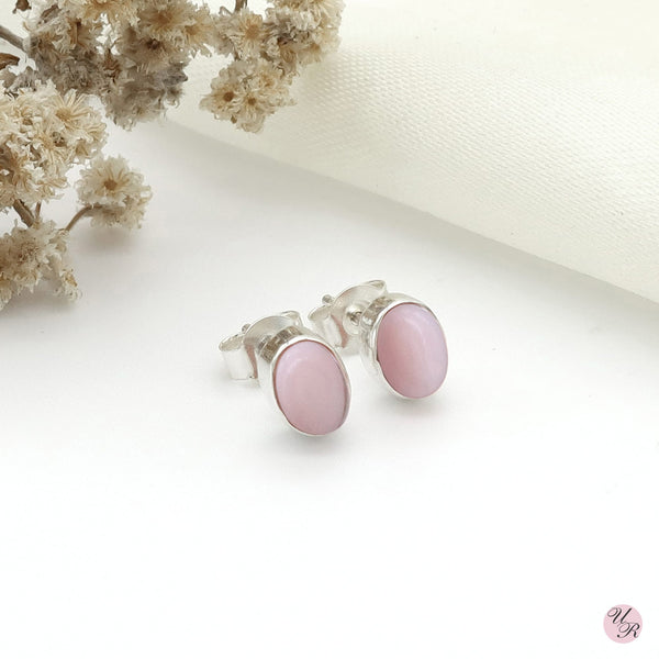 Pink Opal Stud