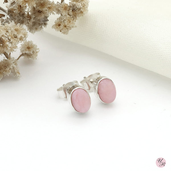 Pink Opal Stud