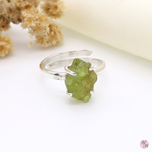 Peridot Rough Ring (Adj.)