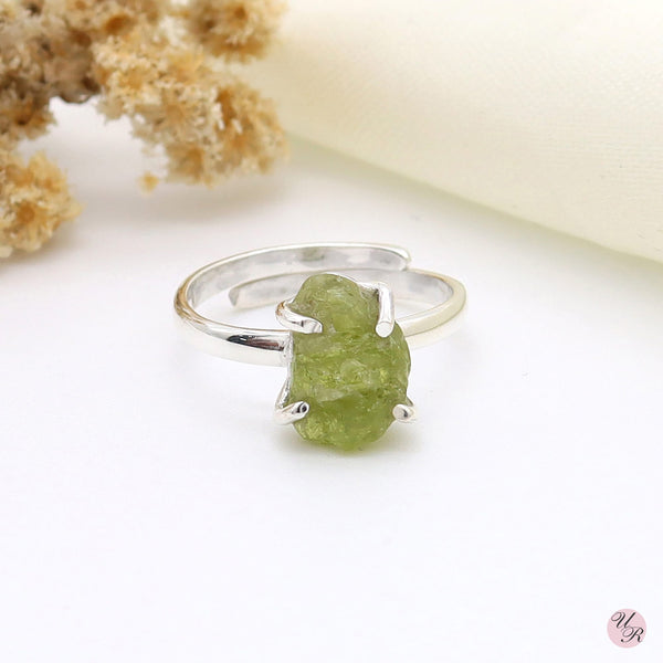 Peridot Rough Ring (Adj.)