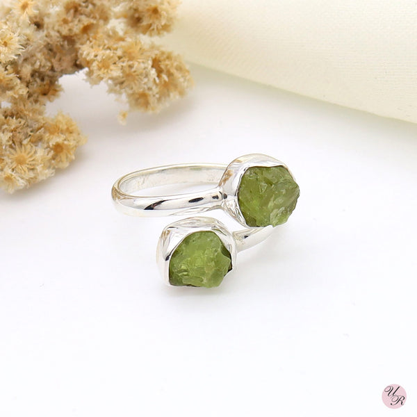 Peridot Rough Ring