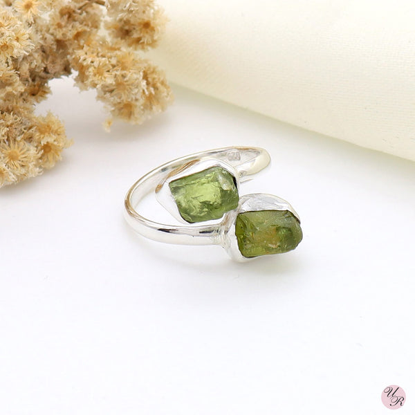 Peridot Rough Ring