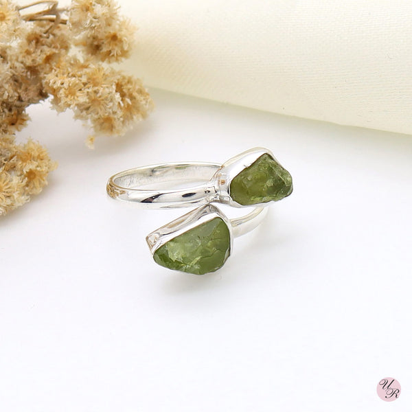 Peridot Rough Ring