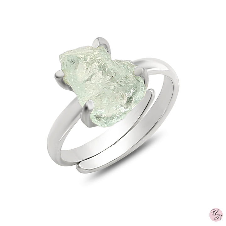 Aquamarine Rough Ring