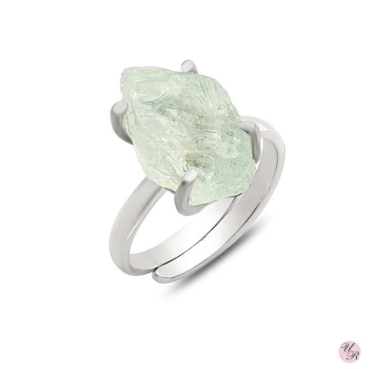 Aquamarine Rough Ring