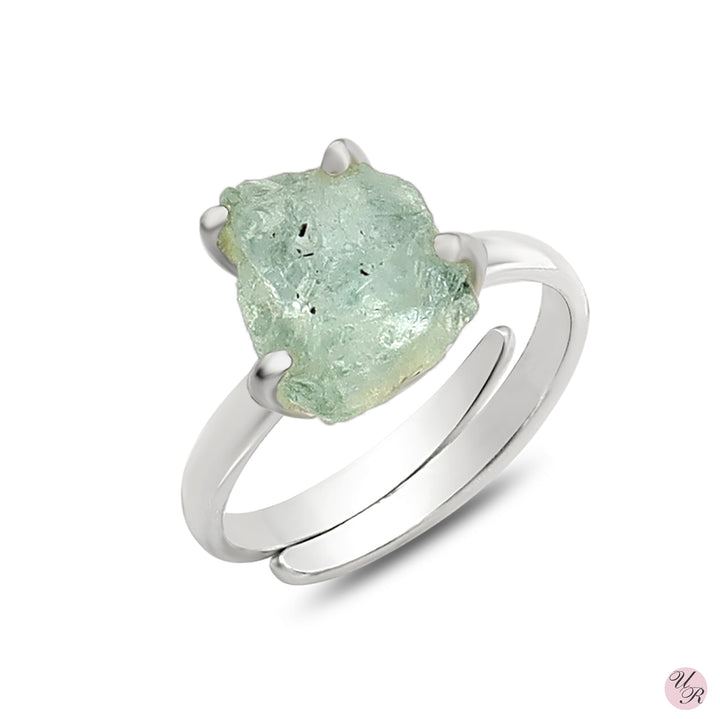 Aquamarine Rough Ring