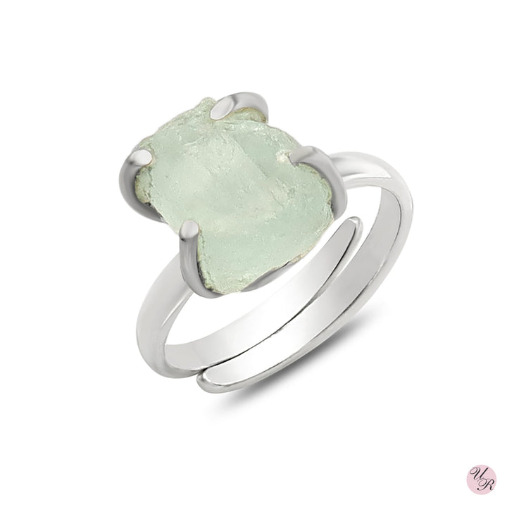 Aquamarine Rough Ring